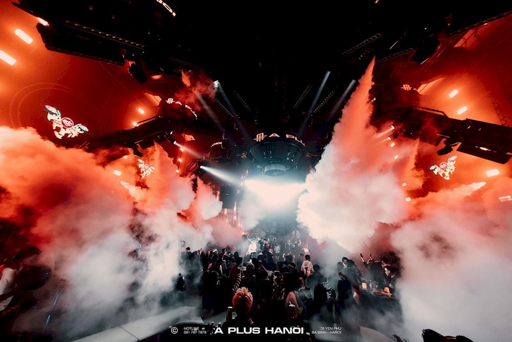 An explosive EDM night is an experience you must try at A PLUS HANOI at least once